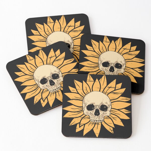 Item preview, Skull Sunflower designed and sold by NotUrAverageART.