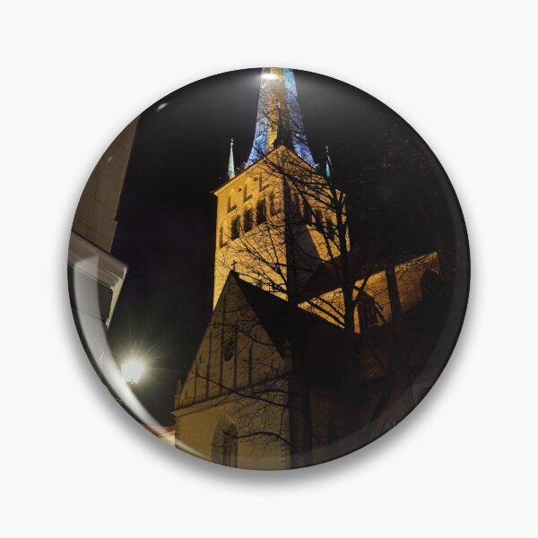 Item preview, La Iglesia de Oleviste por la noche designed and sold by Jouko Lehto Photography.