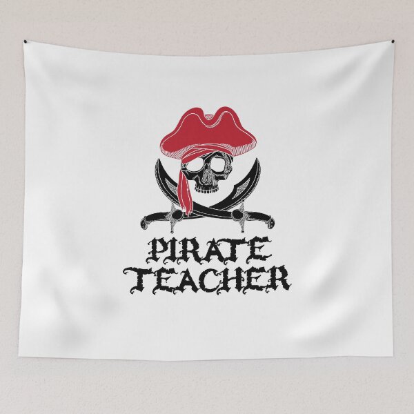 Item preview, Pirate Teacher-Jolly Roger Skull Crossbones Halloween  designed and sold by miracletee.