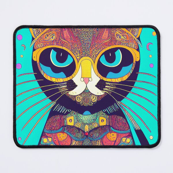 Item preview, bohemian cat fantasy pattern designed and sold by keyd-studio.