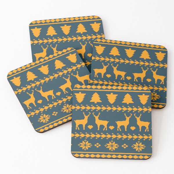 Item preview, Winter Fancy Luxury Abstract Deer Pattern designed and sold by HomeCoquette.