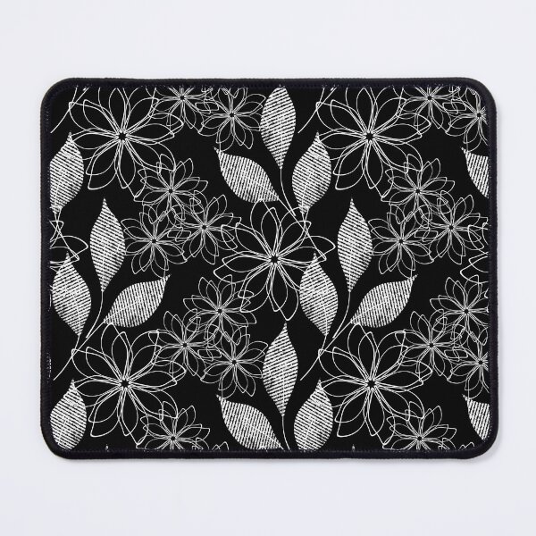 Item preview, Abstract floral black and white pattern. designed and sold by marinaklykva.
