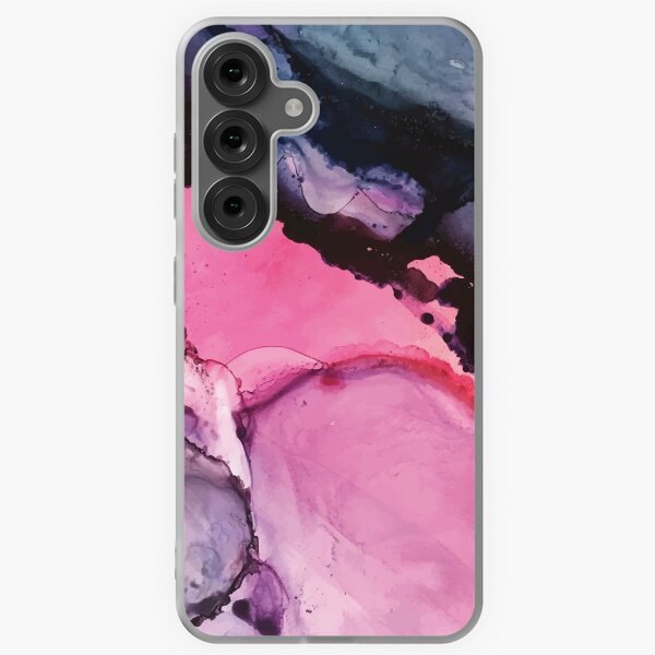 Item preview, Pink and Navy Alcohol Ink Painting designed and sold by Elizabeth  Karlson.