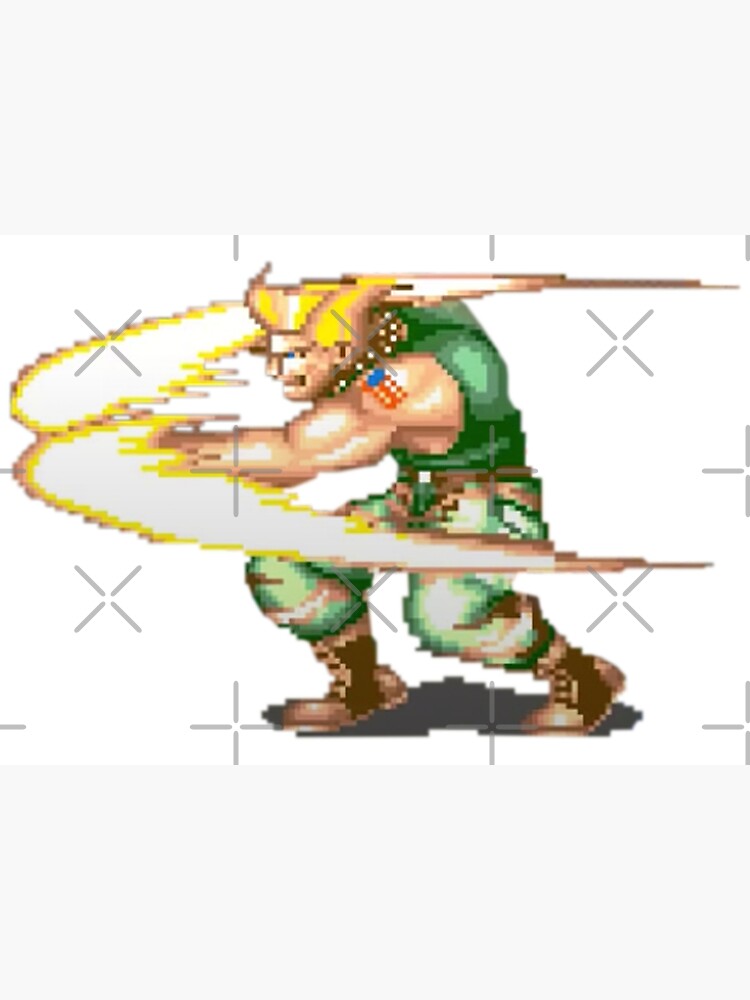 Wall Sticker Street Fighter Guile Pixel Art