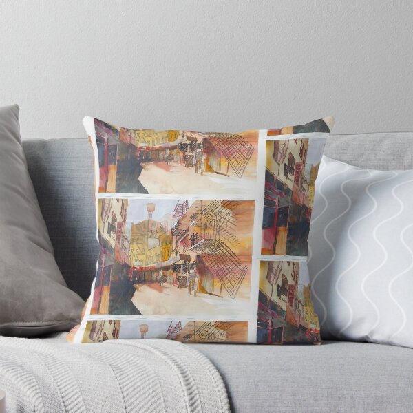 Item preview, New York Chinatown summer watercolor impression designed and sold by architectclub.