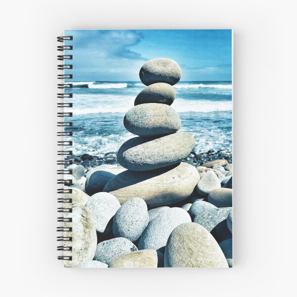 Item preview, Zen Pebble Tower - Cairn Balancing Beach Pebbles at the Beach 2 of 4 designed and sold by Beachy.