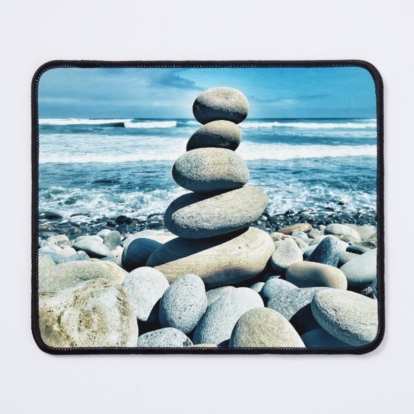 Item preview, Zen Pebble Tower - Cairn Balancing Beach Pebbles at the Beach 2 of 4 designed and sold by Beachy.