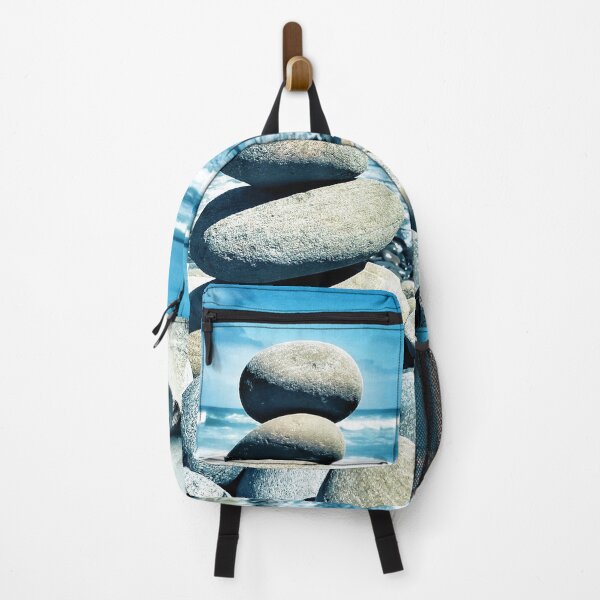 Item preview, Zen Pebble Tower - Cairn Balancing Beach Pebbles at the Beach 2 of 4 designed and sold by Beachy.