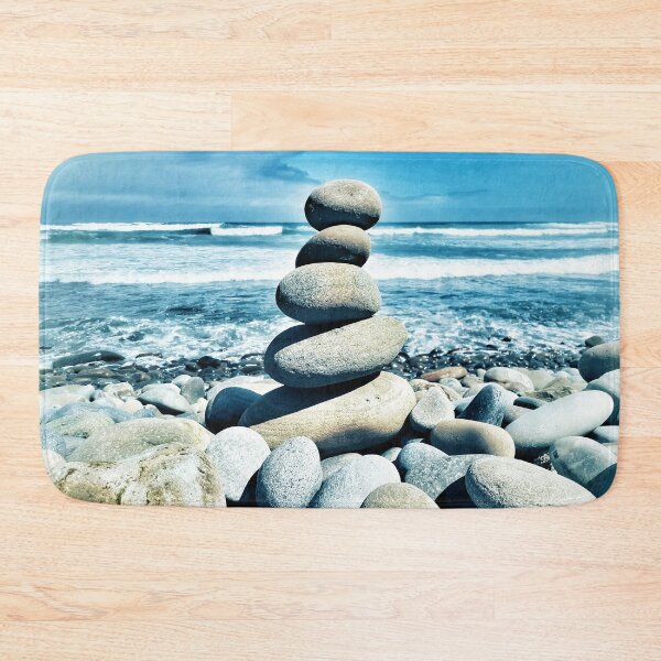 Item preview, Zen Pebble Tower - Cairn Balancing Beach Pebbles at the Beach 2 of 4 designed and sold by Beachy.