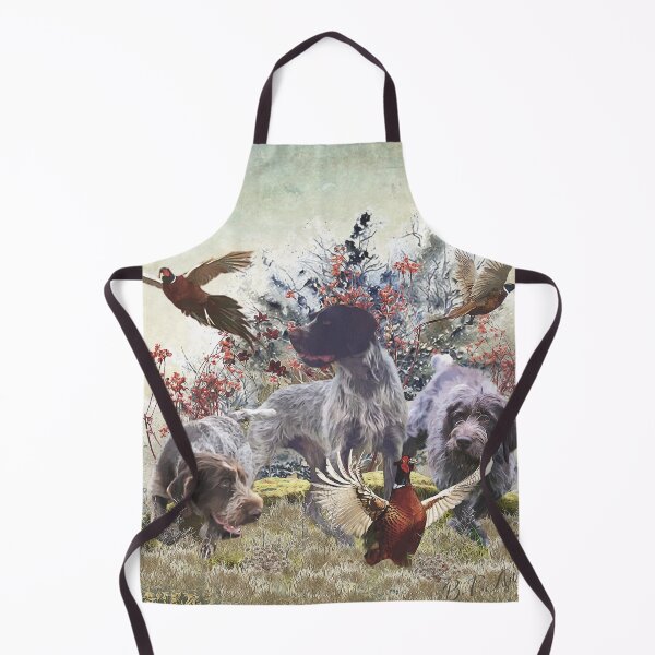 Item preview, German Wirehaired Pointers, Hunting pheasant designed and sold by TammyHunterArt.
