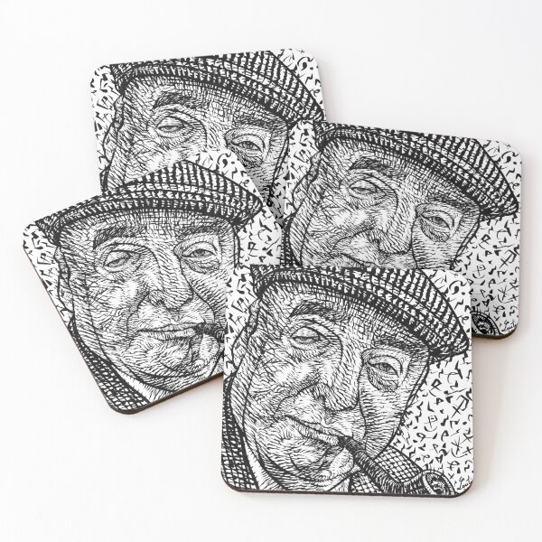 Item preview, PABLO NERUDA ink portrait .1 designed and sold by lautir.