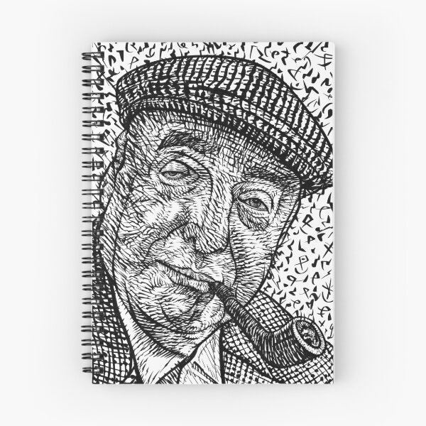 Item preview, PABLO NERUDA ink portrait .1 designed and sold by lautir.