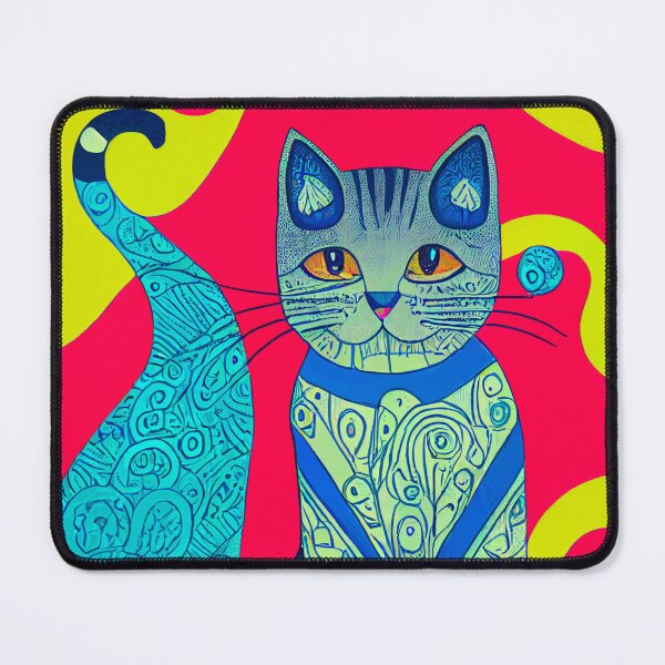 Item preview, colorful cat fantasy pattern designed and sold by keyd-studio.