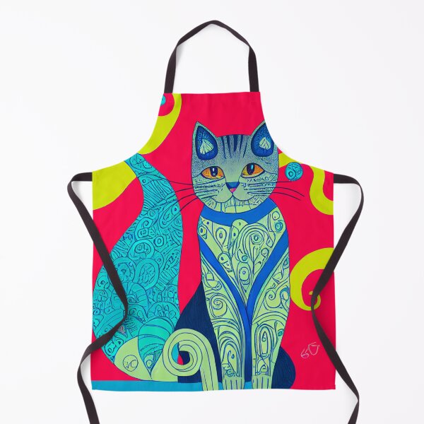 Item preview, colorful cat fantasy pattern designed and sold by keyd-studio.