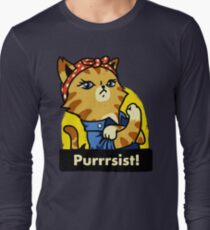 Purrsist! (version 3) Long Sleeve T-Shirt