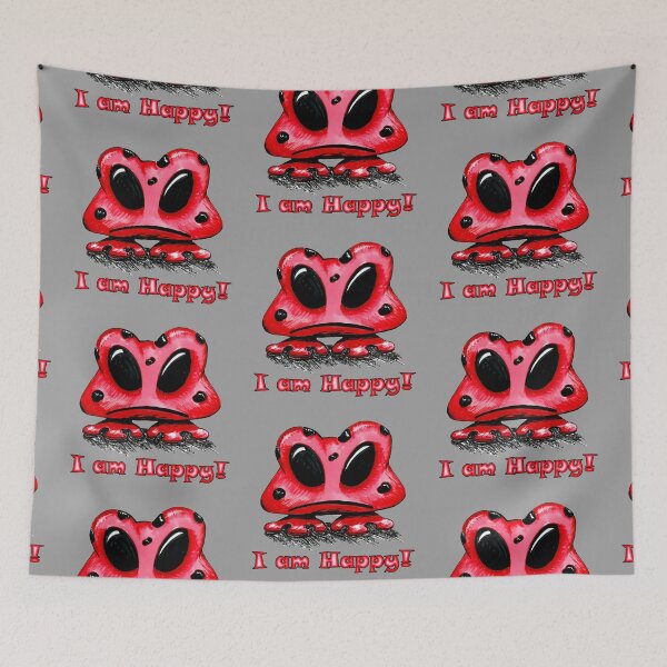 Item preview, Frog-Toad-Alien "I am Happy!" designed and sold by BHSGraphics.