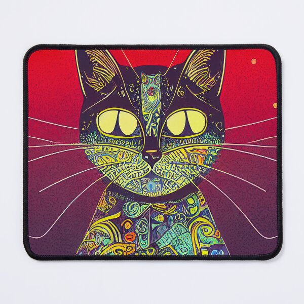 Item preview, cat color graphic pattern designed and sold by keyd-studio.