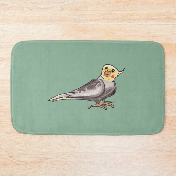 Item preview, Happy cockatiel gray colored designed and sold by Azaswi.