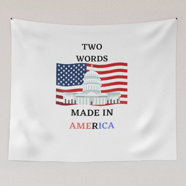 Item preview, TWO WORDS MADE IN AMERICA  designed and sold by SenhajiWorld.