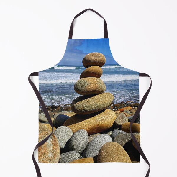 Item preview, Zen Pebble Tower - Cairn Balancing Beach Pebbles at the Beach 3 of 4 designed and sold by Beachy.