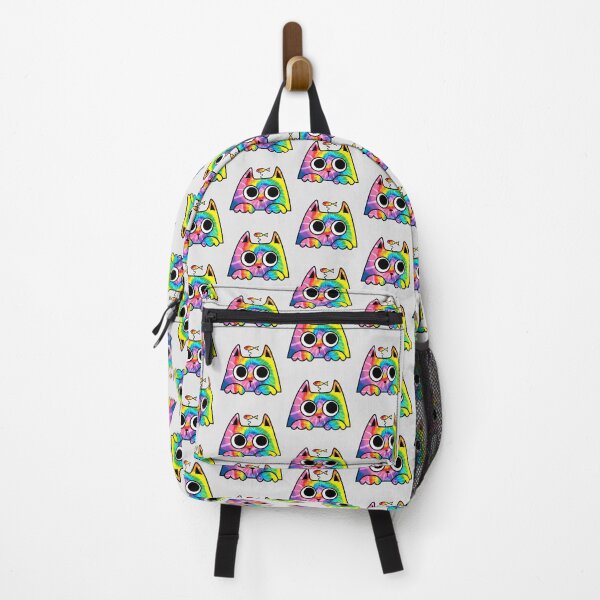 Item preview, Colorful Doodles Cute Cat Watching Funny in Rainbow Color designed and sold by MisPuHoney.