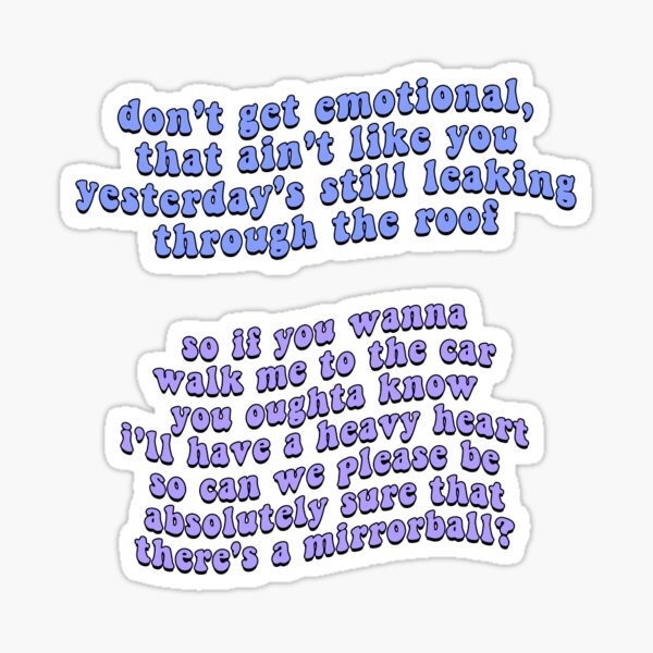 chase atlantic lyrics pack Sticker for Sale by itsacruelsummer