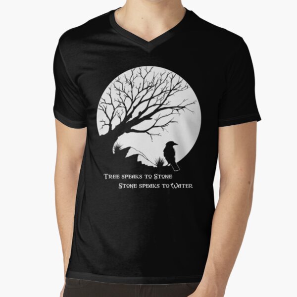 Tree Speaks to Stone.... V-Neck T-Shirt