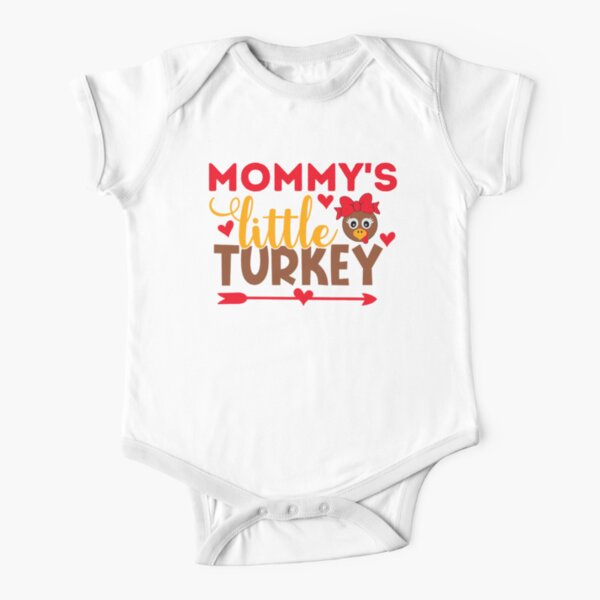 Thanksgiving Baby Girl Bodysuit Dress - My First Turkey Day