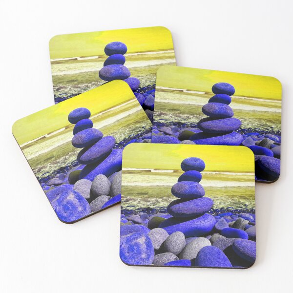 Item preview, Zen Pebble Tower - Cairn Balancing Beach Pebbles at the Beach 4 of 4 designed and sold by Beachy.