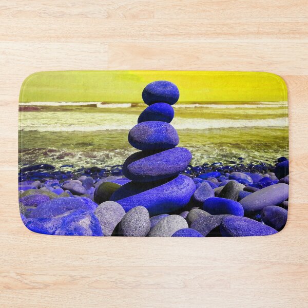 Item preview, Zen Pebble Tower - Cairn Balancing Beach Pebbles at the Beach 4 of 4 designed and sold by Beachy.