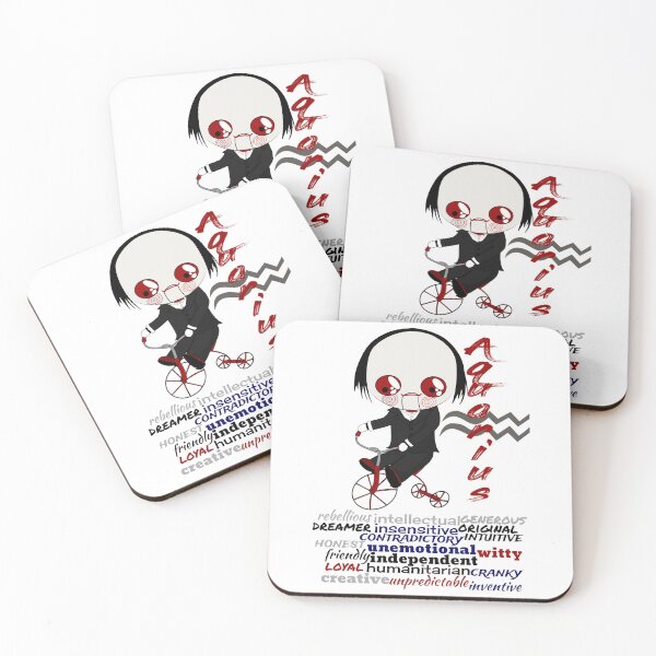 Item preview, Aquarius Zodiac Horror Monster- funny, cute, january, february, sign, horoscope, creepy, thriller, movie, film, traits, torture, tricycle, puppet, scary, killers, fiction, kawaii, chibi designed and sold by Bruh-llc.
