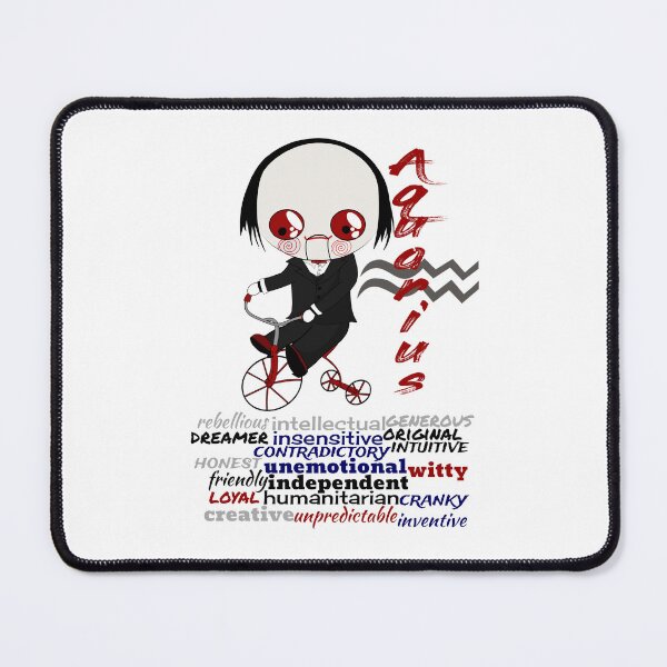 Item preview, Aquarius Zodiac Horror Monster- funny, cute, january, february, sign, horoscope, creepy, thriller, movie, film, traits, torture, tricycle, puppet, scary, killers, fiction, kawaii, chibi designed and sold by Bruh-llc.