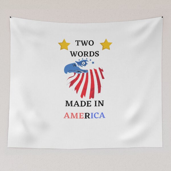 Item preview, TWO WORDS MADE IN AMERICA  designed and sold by SenhajiWorld.