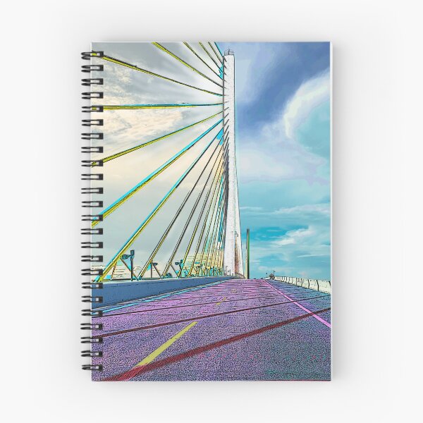 Item preview, Sunshine Sykway Bridge pop art - St. Petersburg FL, Tampa FL - digitized photography designed and sold by thecheekypixel.
