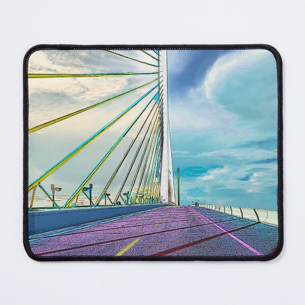 Item preview, Sunshine Sykway Bridge pop art - St. Petersburg FL, Tampa FL - digitized photography designed and sold by thecheekypixel.