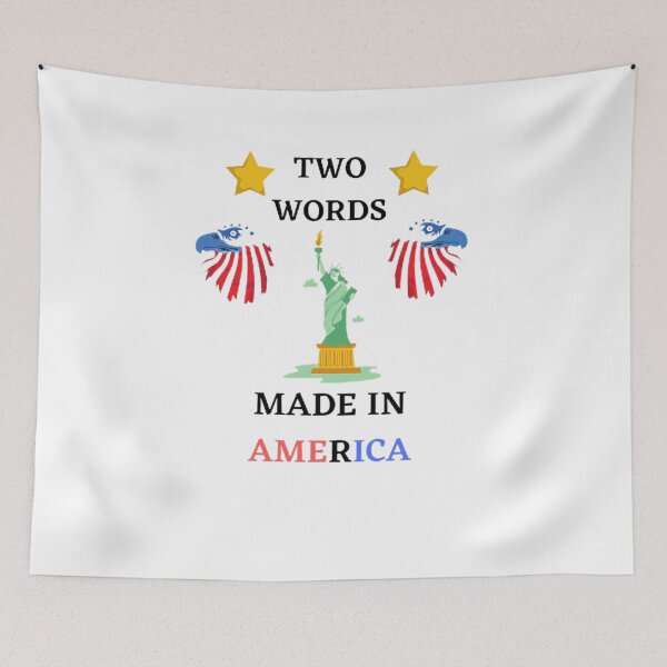 Item preview, TWO WORDS MADE IN AMERICA  designed and sold by SenhajiWorld.