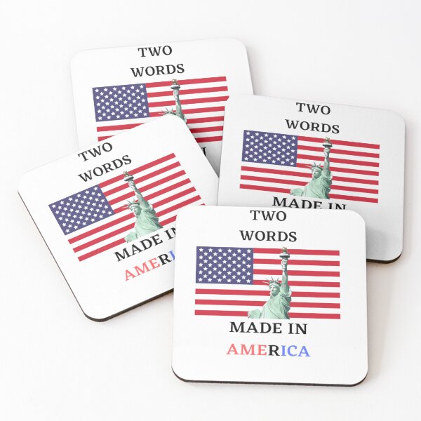 Item preview, TWO WORDS MADE IN AMERICA  designed and sold by SenhajiWorld.