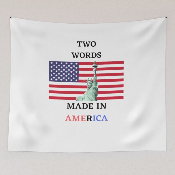 Item preview, TWO WORDS MADE IN AMERICA  designed and sold by SenhajiWorld.
