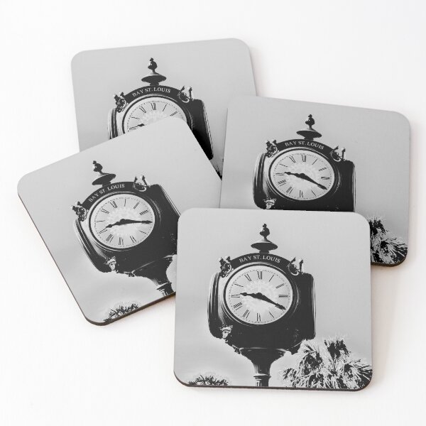 Item preview, Black And White Bay Clock designed and sold by Kathy K. McClellan.