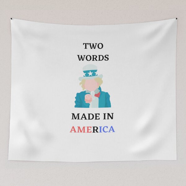 Item preview, TWO WORDS MADE IN AMERICA  designed and sold by SenhajiWorld.