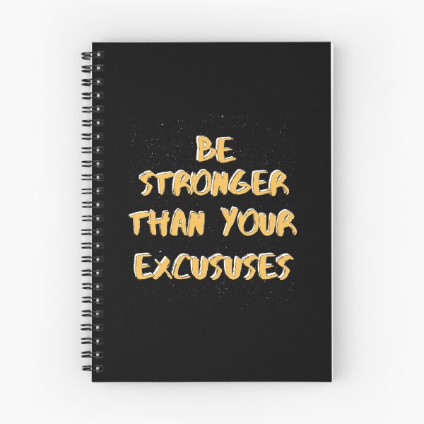 Item preview, be stronger than your excuses, motivational, funny gym designed and sold by adnane4off.