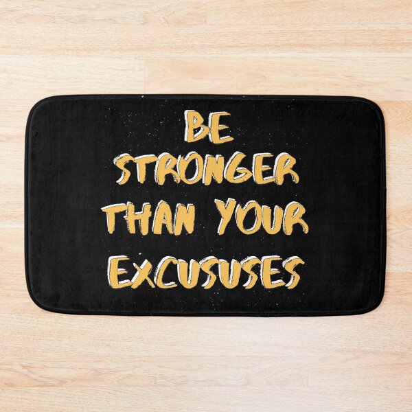 Item preview, be stronger than your excuses, motivational, funny gym designed and sold by adnane4off.