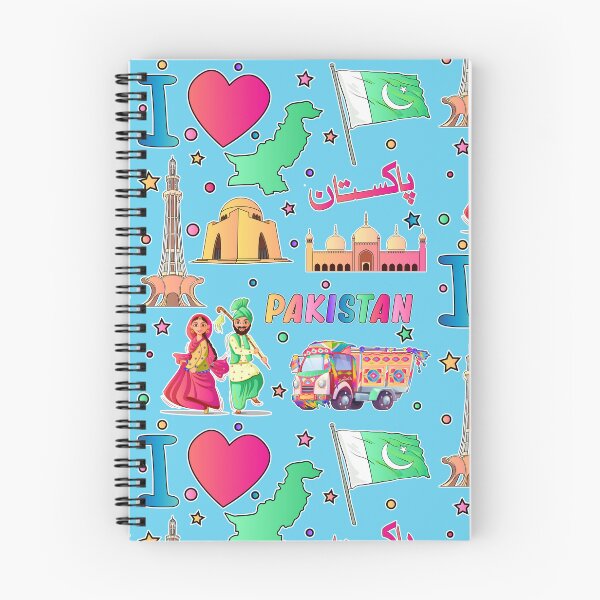 Item preview, Pakistani hand drawn landmarks, Pakistan map, Culture icons, flag designed and sold by mashmosh.
