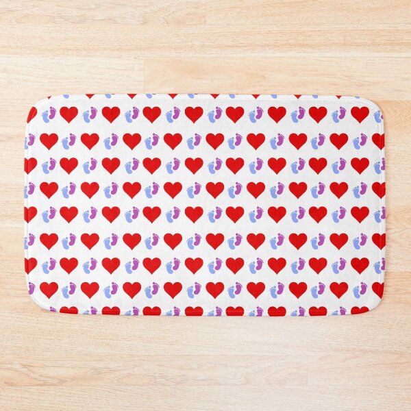 Item preview, Mom To Be Heart and Baby Feet Pattern Design designed and sold by hinajehan.