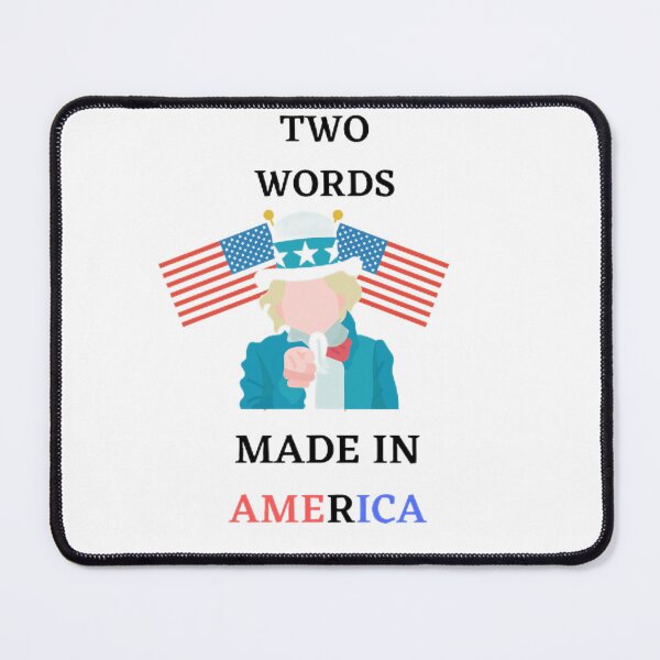 Item preview, TWO WORDS MADE IN AMERICA  designed and sold by SenhajiWorld.