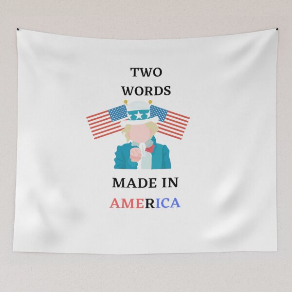 Item preview, TWO WORDS MADE IN AMERICA  designed and sold by SenhajiWorld.