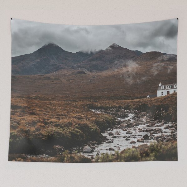 Item preview, Atmospheric Cuillin Mountains & White House - Isle of Skye, Scotland designed and sold by AB-Imagery.