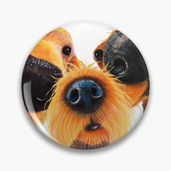 Item preview, NoSeY DoG PRiNT ' THe CuRiouS NoSeY DoGS ' By Shirley MacArthur designed and sold by Shirley MacArthur Art.