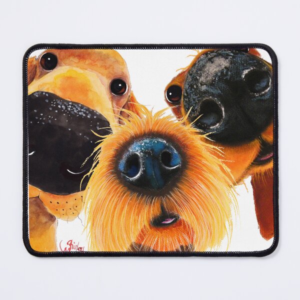Item preview, NoSeY DoG PRiNT ' THe CuRiouS NoSeY DoGS ' By Shirley MacArthur designed and sold by Shirley MacArthur Art.