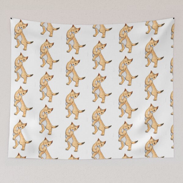 Item preview, Ginger cat pattern designed and sold by Matt Corrigan.
